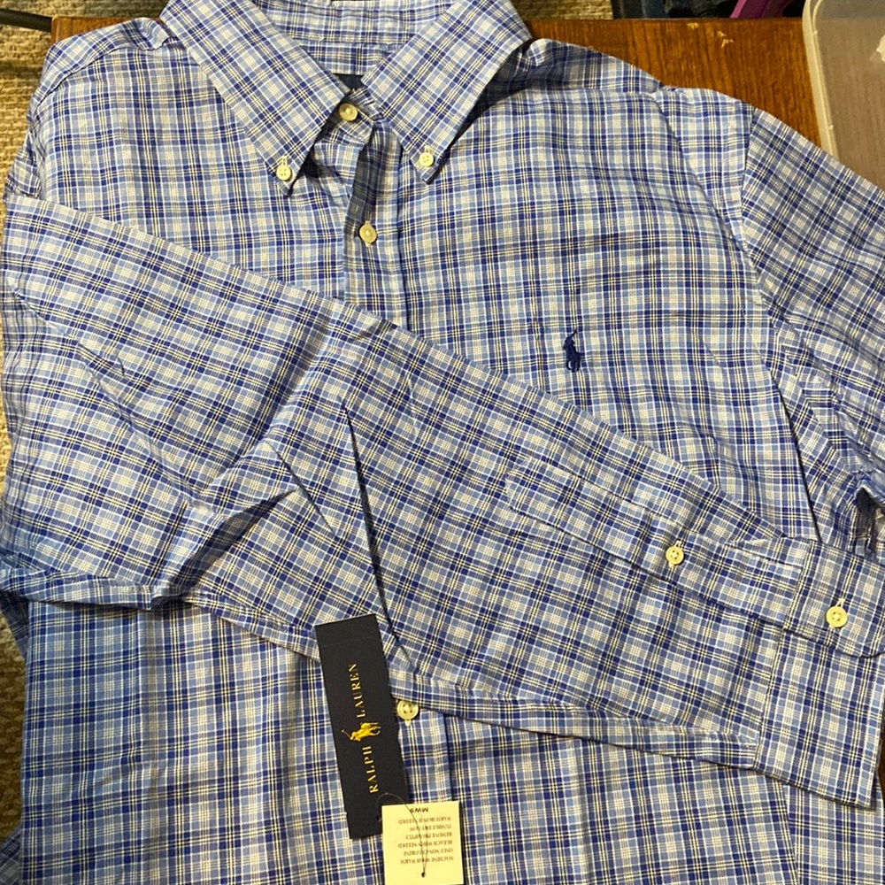 Brand new vintage Ralph Lauren long sleeve dress shirt